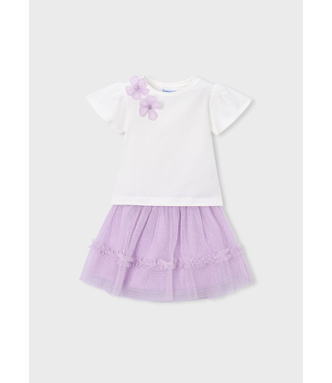 SS Mayoral: Set Rokje + T-shirt 3946 (Mauve)
