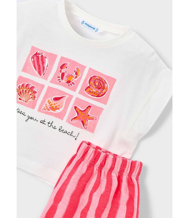 SS Mayoral: Set short + T-shirt 3234 (Poppy)