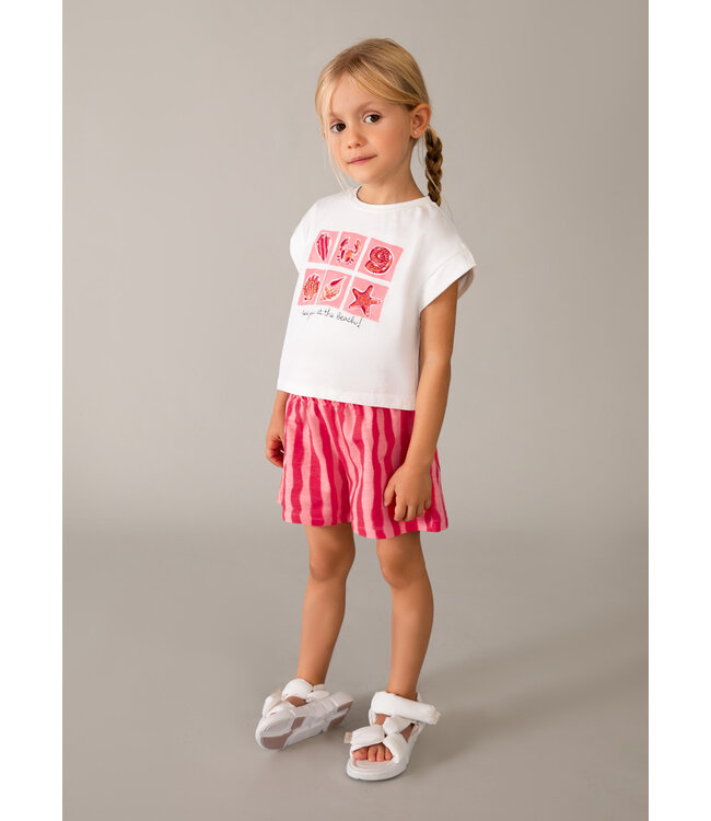 SS Mayoral: Set short + T-shirt 3234 (Poppy)