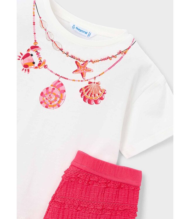 SS Mayoral: Set short + T-shirt 3231 (Poppy)