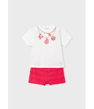 Mayoral SS Mayoral: Set short + T-shirt 3231 (Poppy)