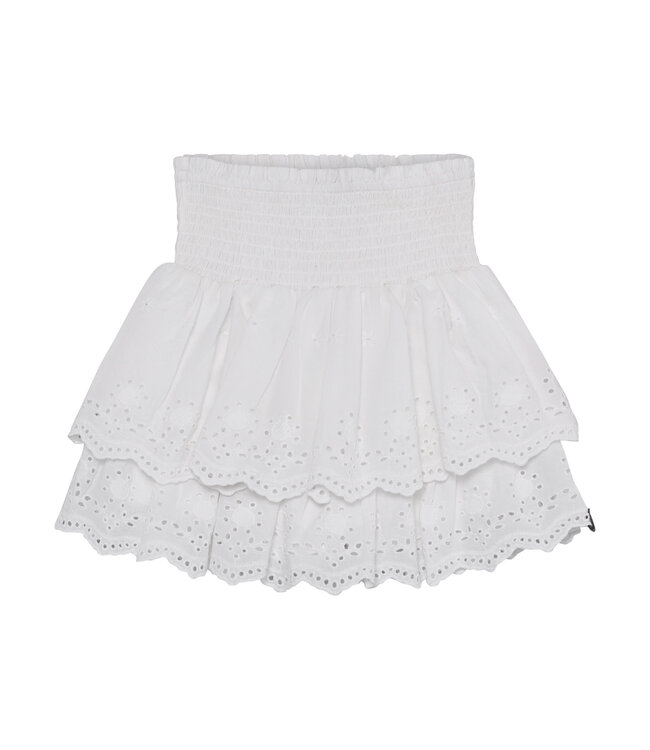 SS Indian Blue Jeans: Rok Borderie 970811 (White)