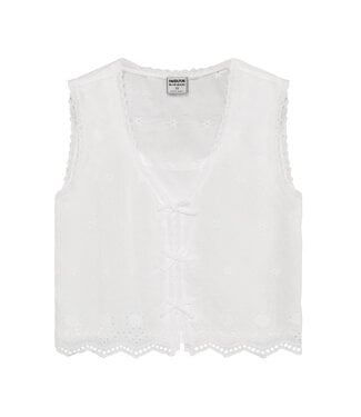 Indian Blue Jeans SS Indian Blue Jeans: Top Broderie 970854 (White)