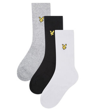 Lyle & Scott SS Lyle&Scott: Kousen SPRT-SK-500 (Bright white/Black/Grey)