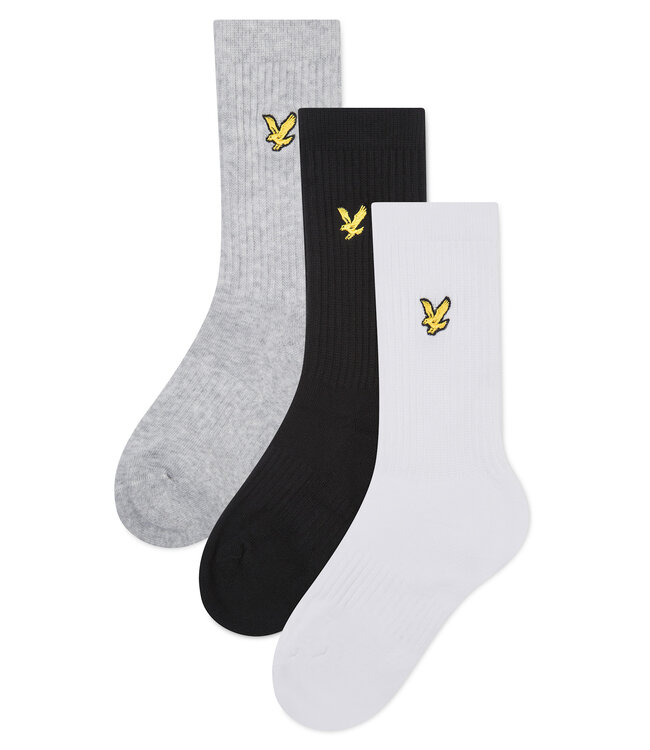 SS Lyle&Scott: Kousen SPRT-SK-500 (Bright white/Black/Grey)