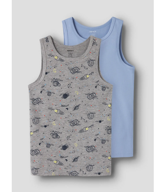 Name it SS Name It: Hemd 2pack 13250832 (Grey Melange)