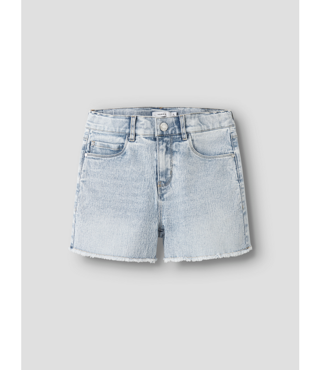 SS Name It: Short Rose 13197313 (Light blue bleached denim)