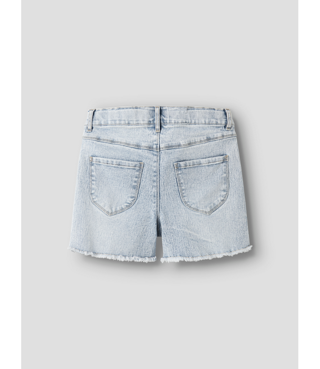 SS Name It: Short Rose 13197313 (Light blue bleached denim)
