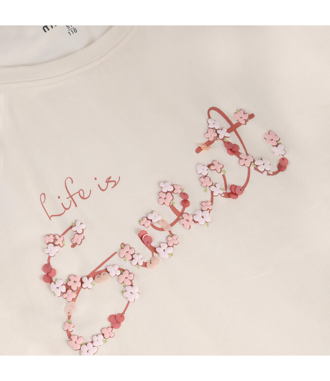 SS Minymo: T-shirt 124300 (Vanille ice)