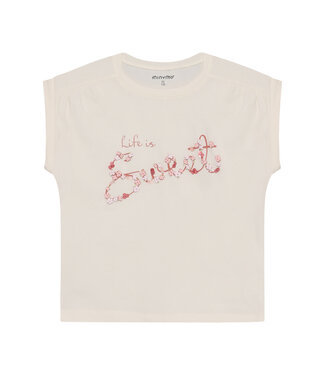 Minymo SS Minymo: T-shirt 124300 (Vanille ice)