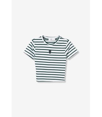 Tiffosi SS Tiffosi: T-shirt POP 10064628 (Green stripe)