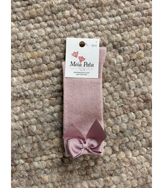 Meia Pata Meia pata: Kniekousen strik Dry pink