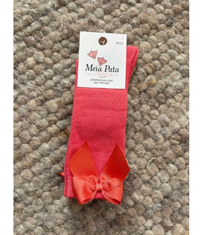 Meia pata: Kniekousen strik Coral