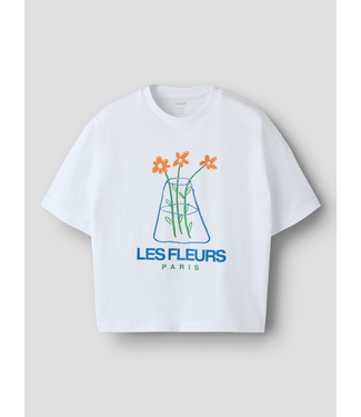 Name it SS Name it: T-shirt Helga 13259819 (Bright white les fleurs)