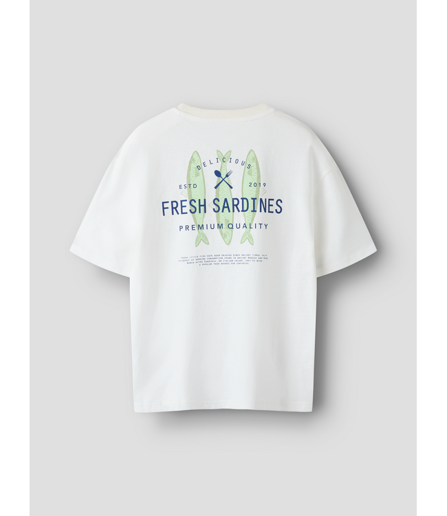 SS Name it: T-shirt Haddu 13259803 (Cloud dancer)