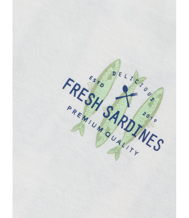 SS Name it: T-shirt Haddu 13259803 (Cloud dancer)