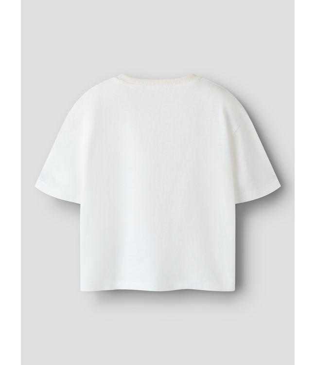 SS Name it: T-shirt Halfrida 13259797 (Cloud dancer)