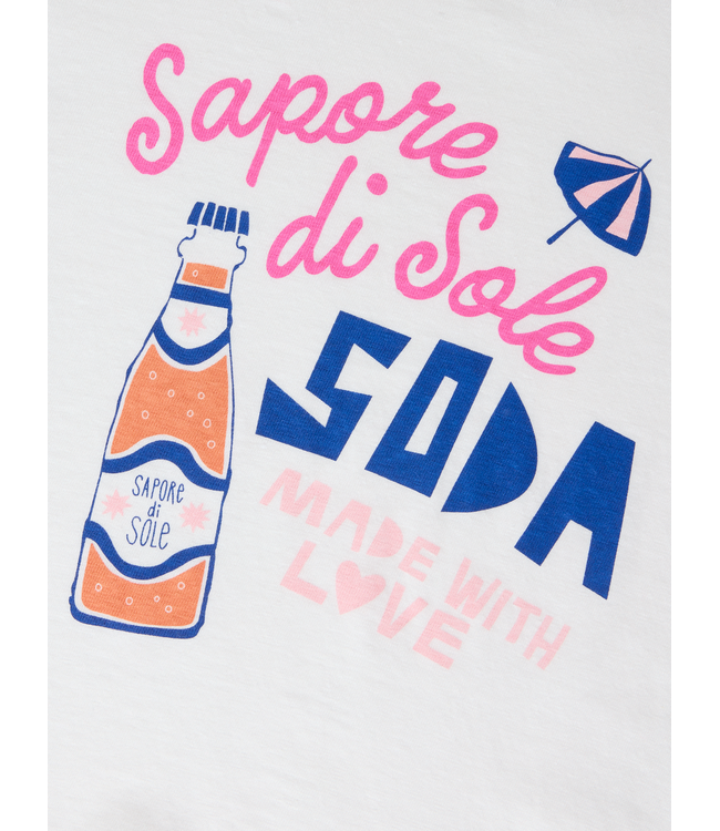 SS Name it: T-shirt Halfrida 13259797 (Cloud dancer)