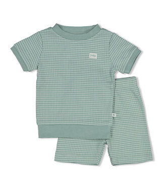 Feetje SS FEETJE: Summer Special wafelpyjama (Zeegroen)