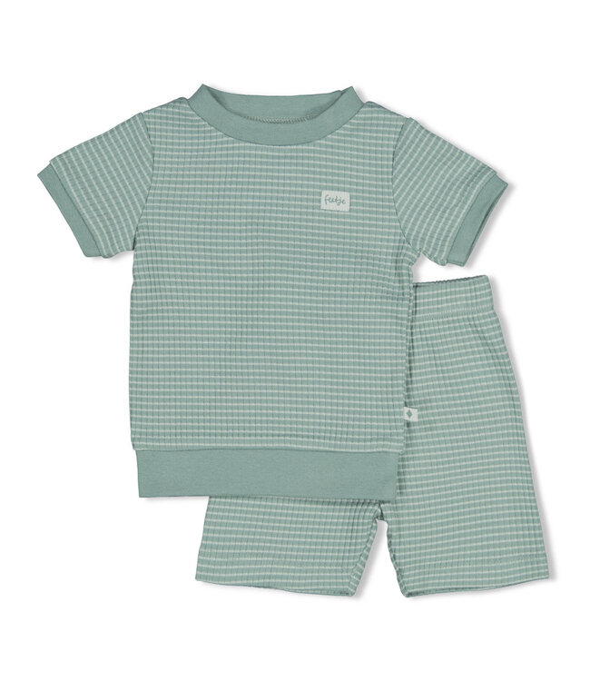 SS FEETJE: Summer Special wafelpyjama (Zeegroen)