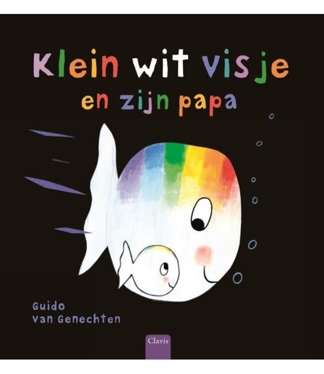 Klein wit visje en zijn papa