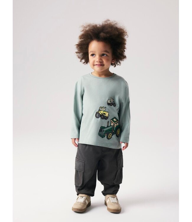 FW Name it: Longsleeve Lawrence 13258468 (Green Milieu)