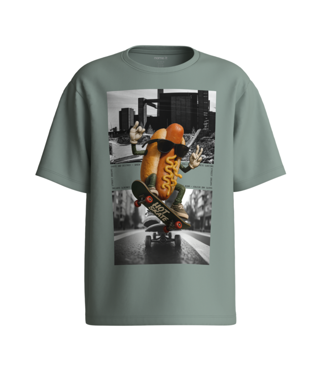 FW Name it: T-shirt Voto 13239070 (Green Milieu)
