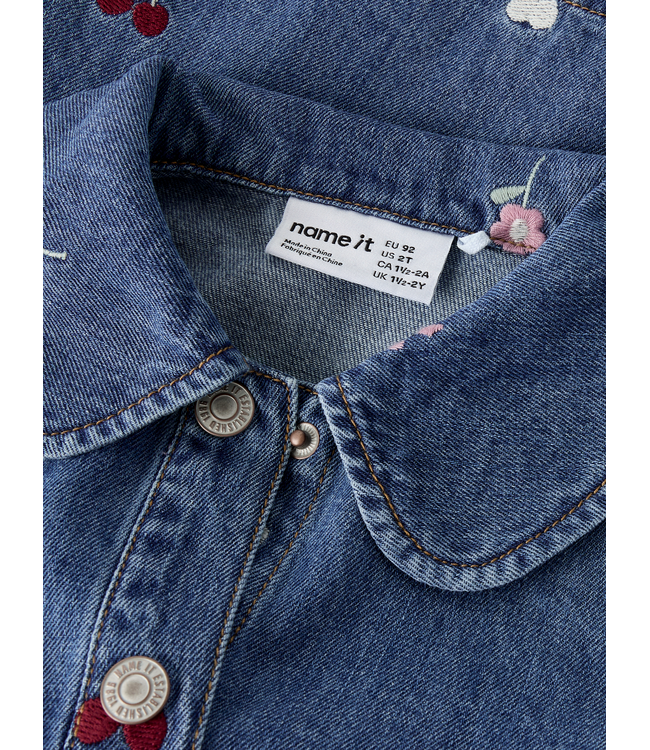 FW Name it: Jurk Emily 13255125 (Medium blue denim)