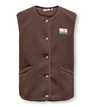Kids Only FW Kids Only: Teddy vest Baby 15366088 (Chocolate Martini)