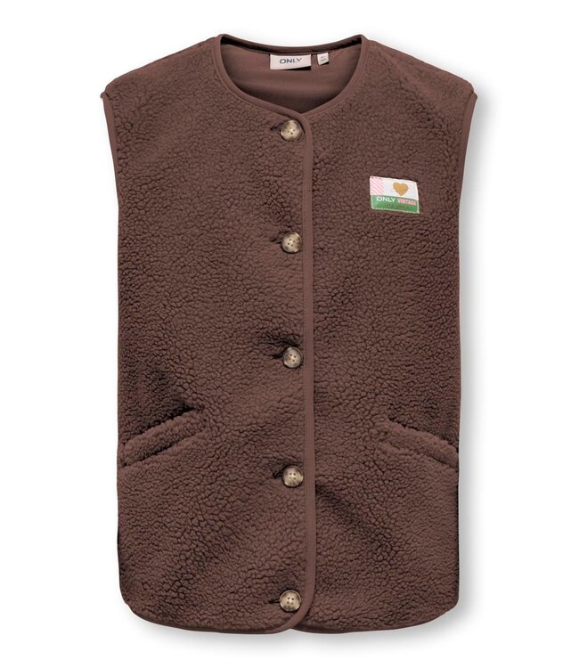 Kids Only FW Kids Only: Teddy vest Baby 15366088 (Chocolate Martini)
