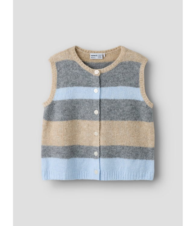 Name it FW Kids Only: Knit vest Luci 13258400 (Subdued Blue)