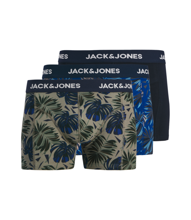 FW Jack&Jones: Boxershorts 12299851 (Vetiver - Navy Blazer - Sodalite Blue)