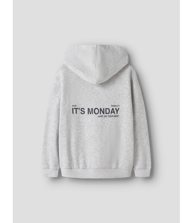 FW Name it: Hoodie Leland 13259113 (Light Grey Melange)