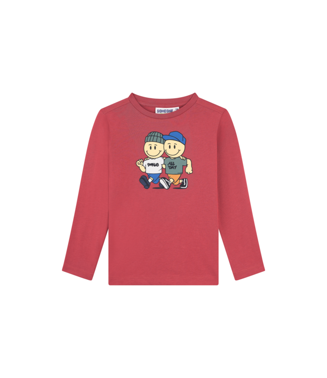 FW Someone: Longsleeve Casper 300170 (Dark red)