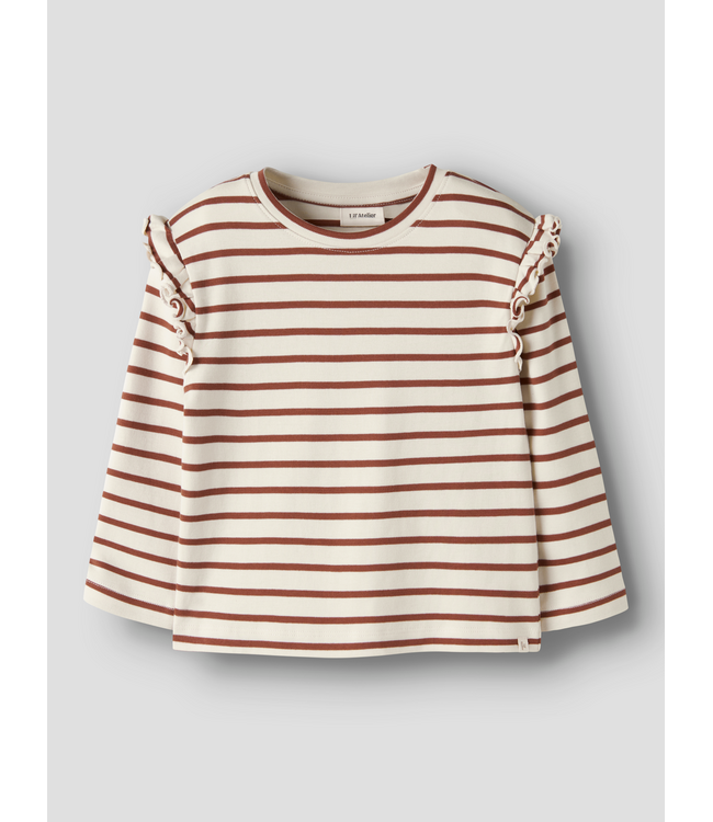 Lil' Atelier FW Lil' Atelier: Longsleeve Limia 13257357 (Turtledove MAPLE SYRUP)