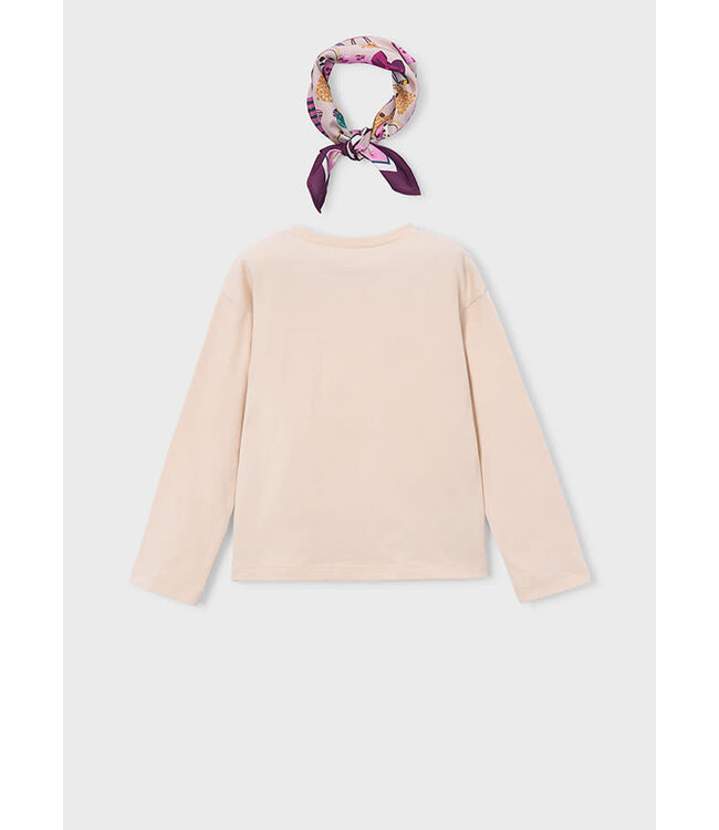 FW Mayoral: Longsleeve met sjaal 4002 (Light kaki)