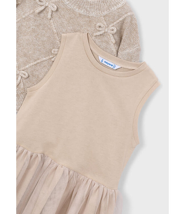FW Mayoral: Jurk 4927 (Beige vigo)