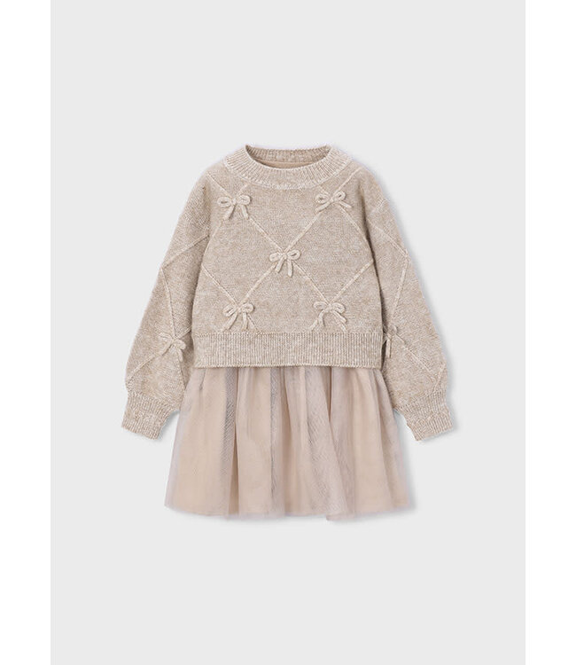 FW Mayoral: Jurk 4927 (Beige vigo)