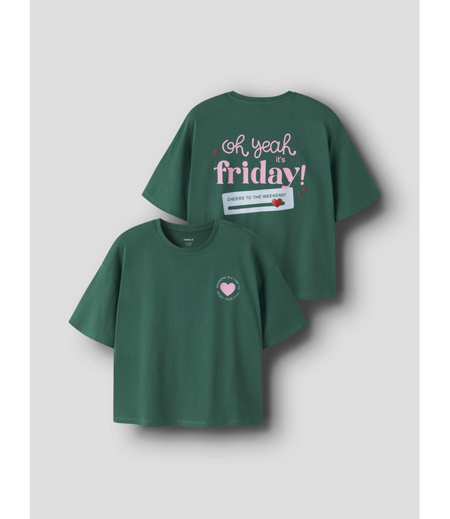 FW Name it: T-shirt LTOM 13258998 (Evergreen)