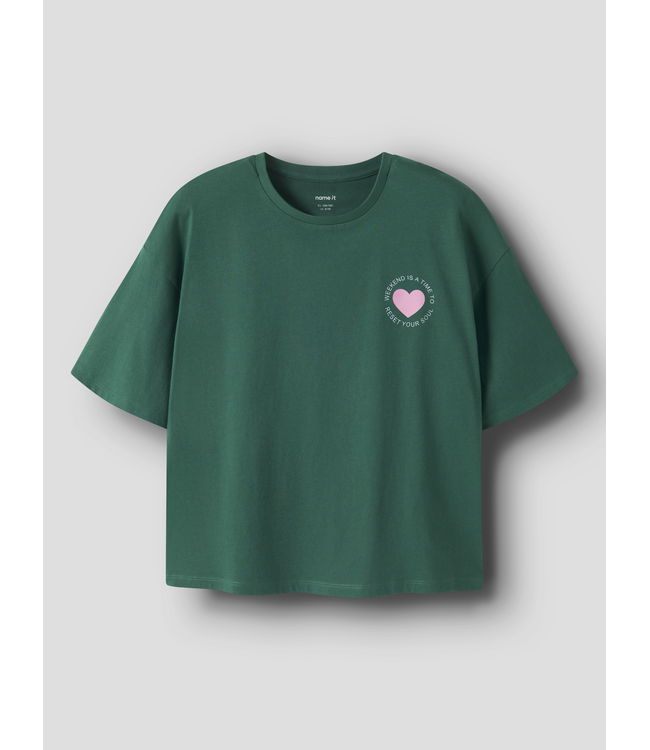 FW Name it: T-shirt LTOM 13258998 (Evergreen)