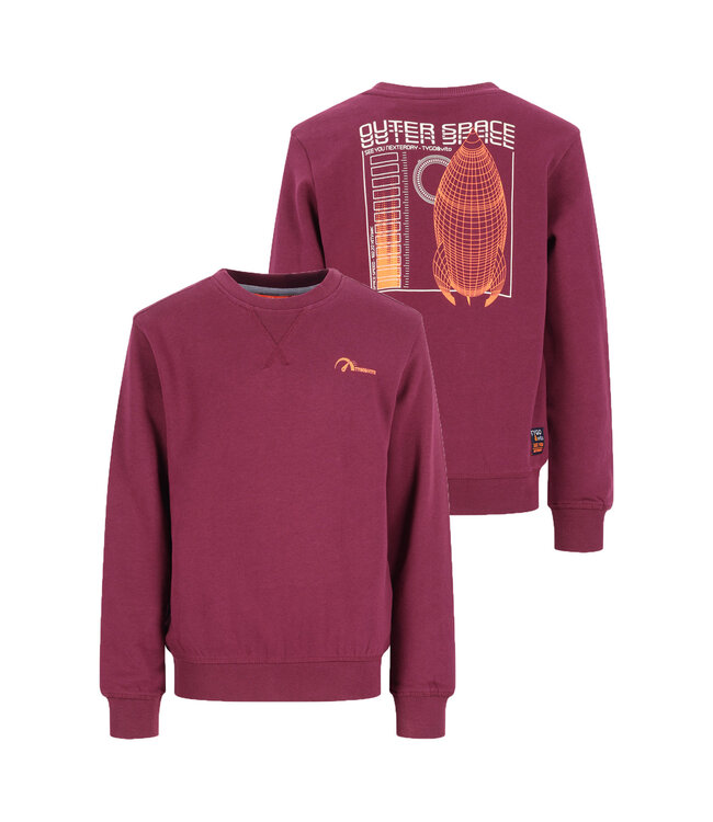FW TYGO&vito: Sweater Silver 6311 (Merlot)