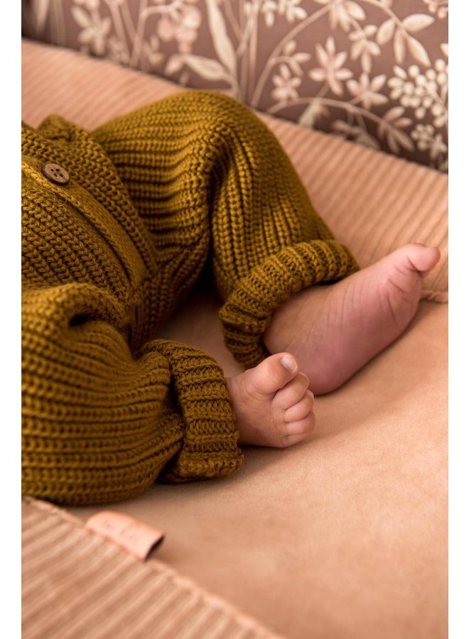 Strampler 50/56 Gestrickt Olive