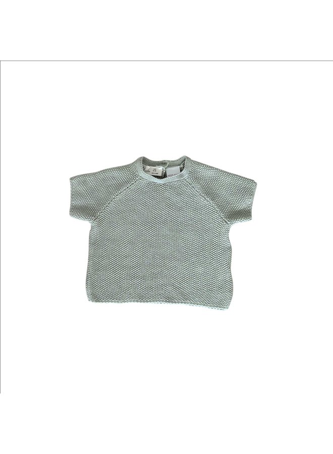Sweater short sleeves 50/56 Knit Cloudy mint