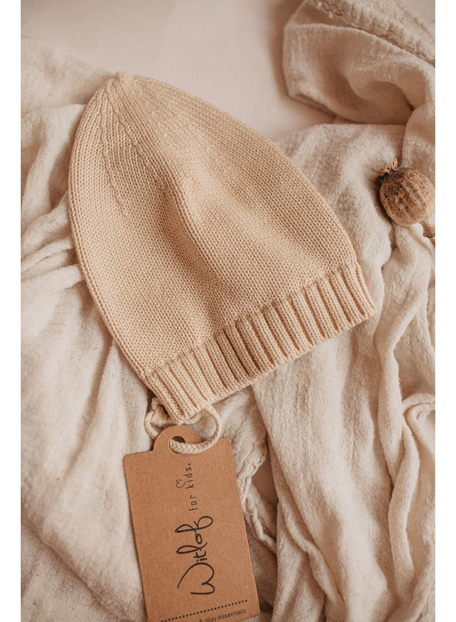 Babymütze 6-12 mnd Corduroy Vanilla
