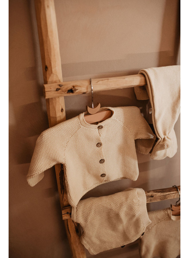 Kurze Hoze 50/56 Gestrickt Vanilla