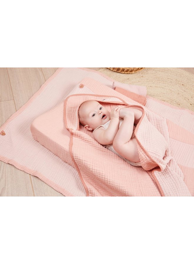 Kapuzentuch Pure Cotton Pink