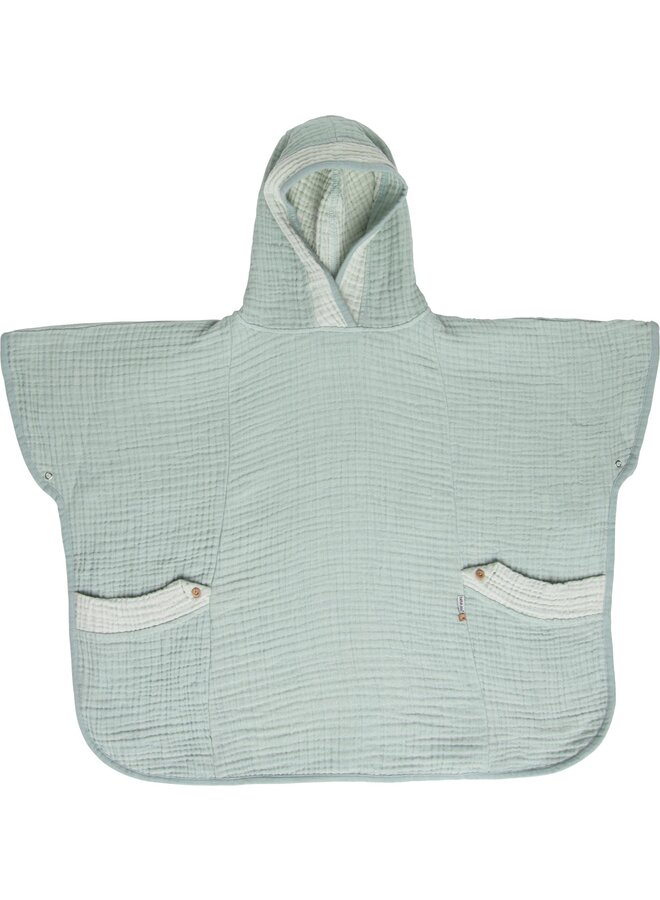 Poncho Pure Cotton Green