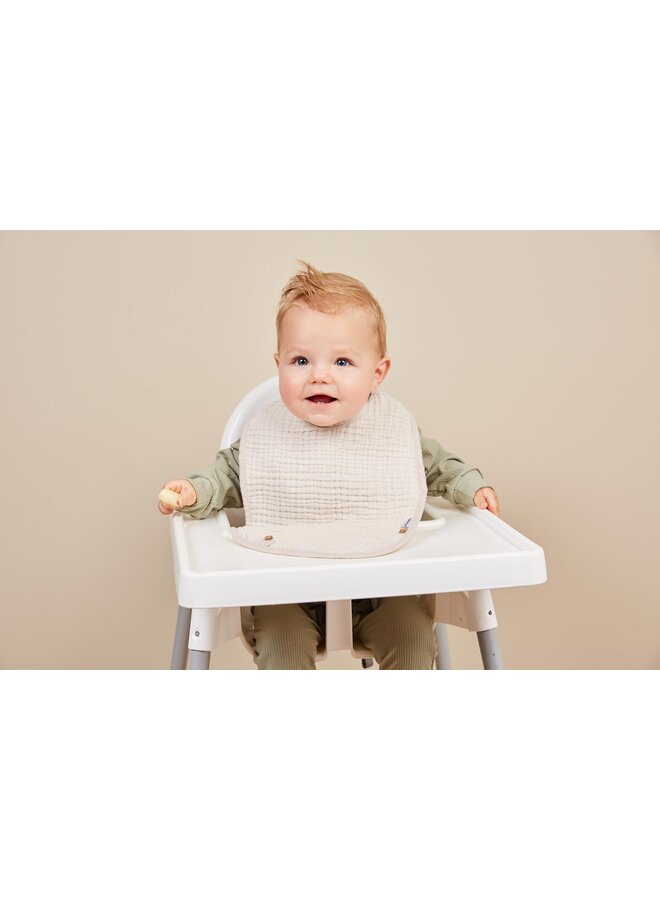 Bib 2 pieces Pure Cotten Taupe