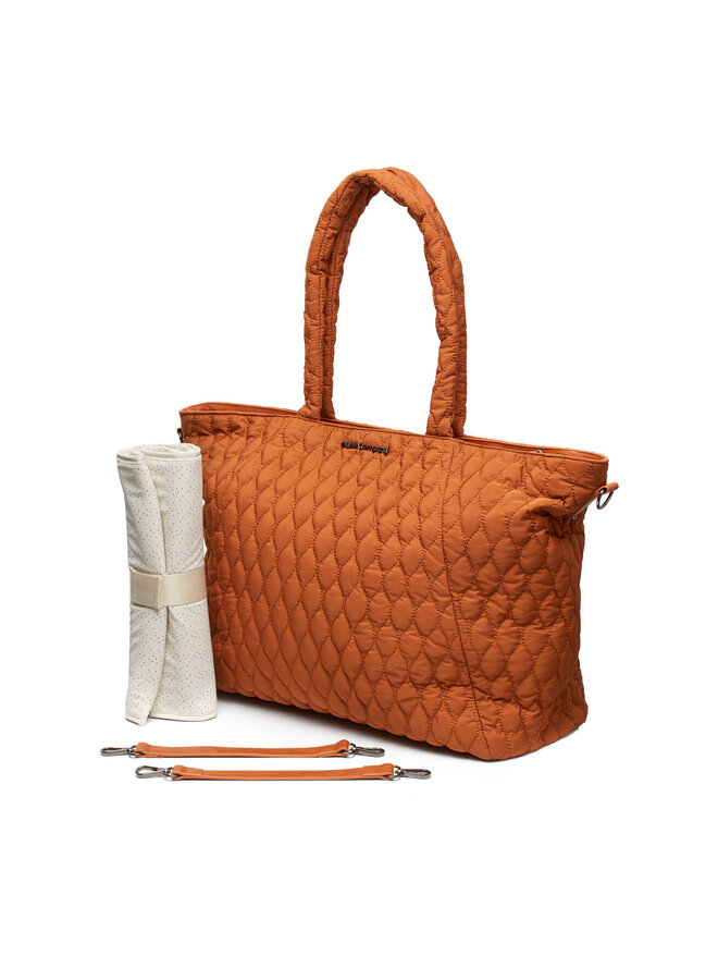 Santos Quilted wickeltasche copper