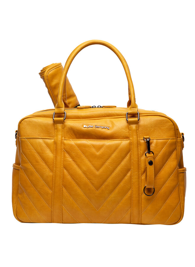 Amsterdam Quilted diaper bag ocher yellow